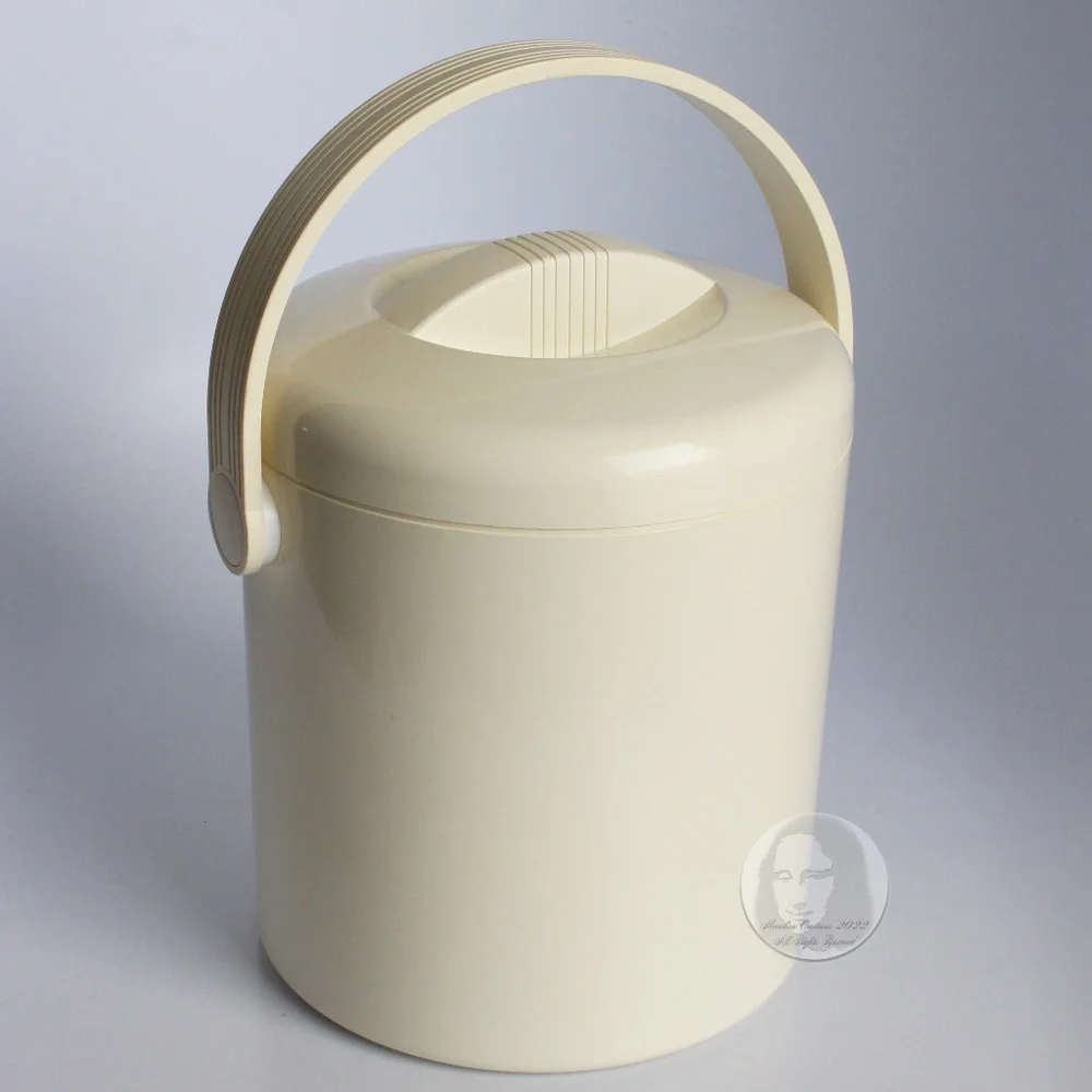 Vintage PPL Pedrini Ice Bucket Made in Italy Modern Home Decor Barware 1980s